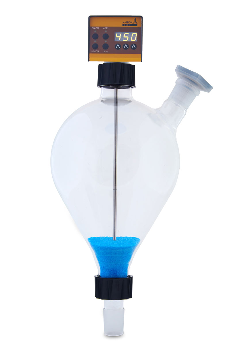 DOSER unit with ~3 l glass vessel Laboratory powder feeder